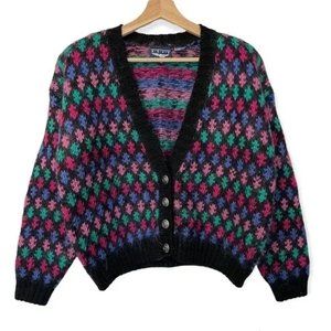 Vintage Best American Clothing Co Colorful 80s Cardigan
